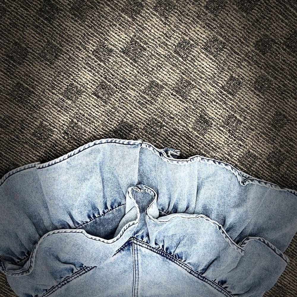 tgla Denim Yoked Ruffle Skirt - Picture 4 of 10